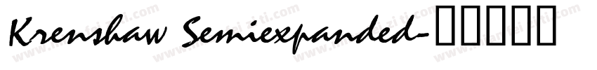 Krenshaw Semiexpanded字体转换